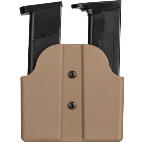 AMA Tactical Double Pistol Magazine Belt Holster - TAN