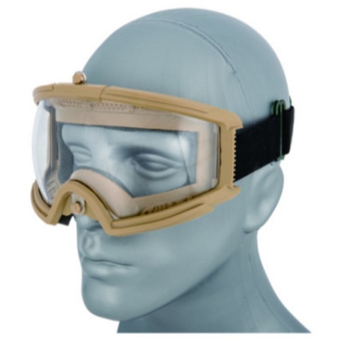 AMA Airsoft Full Seal Tactical Protective Goggles - TAN