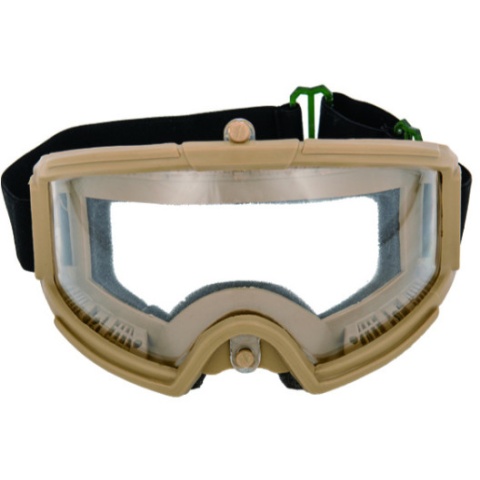 AMA Airsoft Full Seal Tactical Protective Goggles - TAN