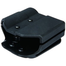 AMA Tactical ABS Polymer Pistol Mag and Flashlight Carrier - BLACK