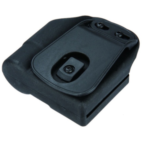 AMA Tactical ABS Polymer Pistol Mag and Flashlight Carrier - BLACK