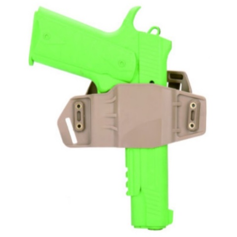 AMA ABS Polymer Tactical Airsoft Pistol Belt Holster - TAN
