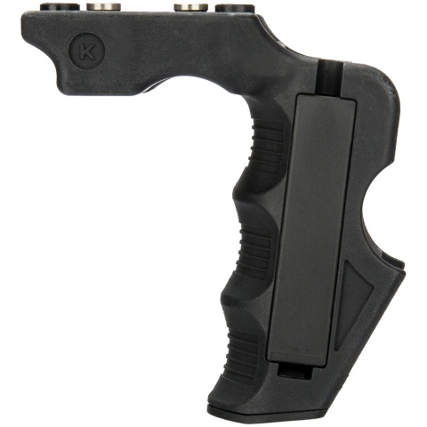 Lancer Tactical Airsoft Impact Keymod Foregrip w/ Storage - BLACK