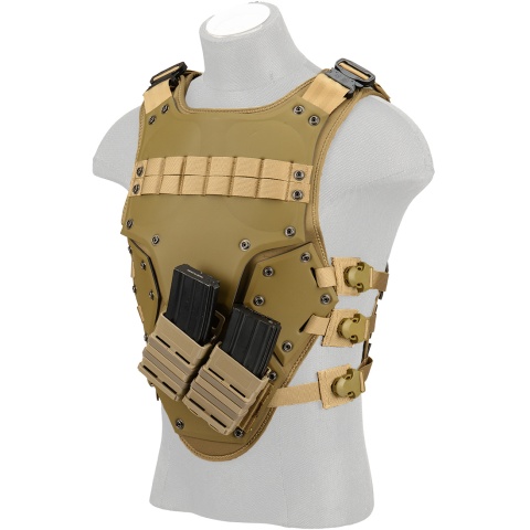 AMA Tactical TF3 High Speed Mag Strap Body Armor - TAN