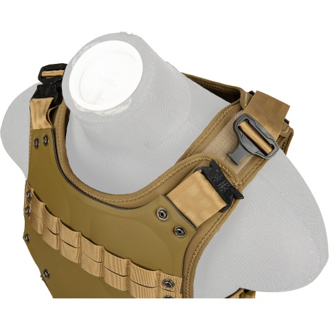 AMA Tactical TF3 High Speed Mag Strap Body Armor - TAN