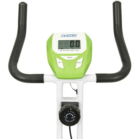 AuWit Top Level Magnetic Exercise Bike w/ Tension Control (Color: Green)