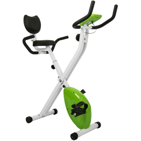 AuWit Top Level Magnetic Exercise Bike w/ Tension Control (Color: Green)
