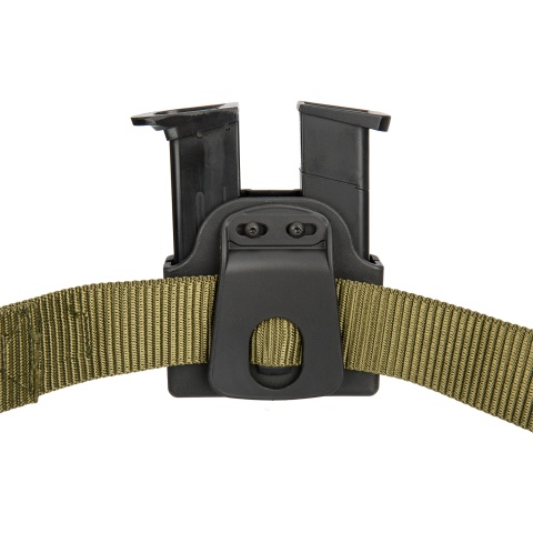 AMA Tactical Double Pistol Magazine Belt Holster - BLACK