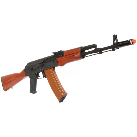 DBoys Airsoft AK-74 AEG Rifle w/ Wood Stock - Gun Only - BLACK/WOOD- DISCONTINUED