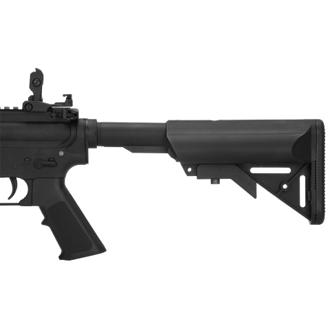 Lancer Tactical Low FPS Gen 2 M4 SD Carbine Airsoft AEG Rifle with Mock Suppressor (Color: Black)