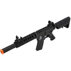 Lancer Tactical Low FPS Gen 2 M4 SD Carbine Airsoft AEG Rifle with Mock Suppressor (Color: Black)