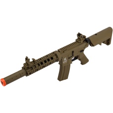 Lancer Tactical Gen 2 M4 SD Carbine Airsoft AEG Rifle with Mock Suppressor (Color: Tan)