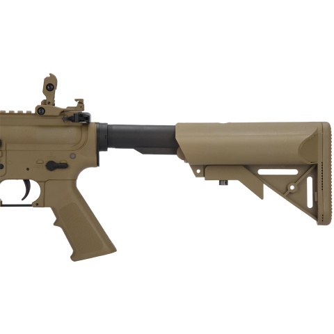 Lancer Tactical Gen 2 M4 SD Carbine Airsoft AEG Rifle with Mock Suppressor (Color: Tan)