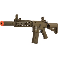 Lancer Tactical Gen 2 M4 SD Carbine Airsoft AEG Rifle with Mock Suppressor (Color: Tan)
