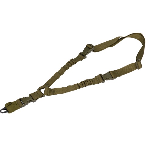 Lancer Tactical Airsoft Single Point Bungee Gun Sling - OLIVE DRAB
