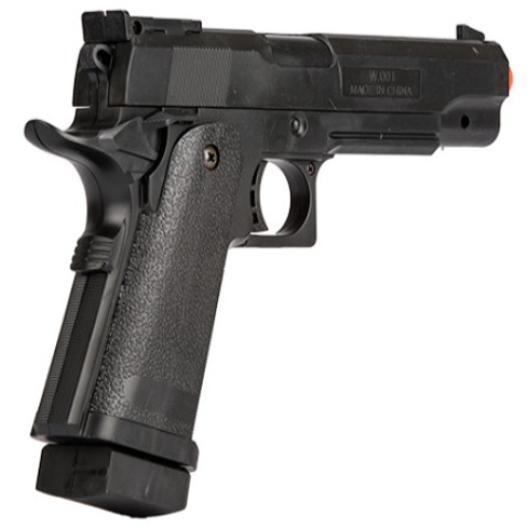 UK Arms Spring Polymer Airsoft 1911 Pistol in Poly Bag - BLACK