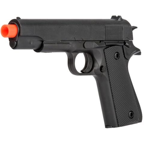 UK Arms Spring Standard Airsoft 1911 Pistol in Poly Bag - BLACK