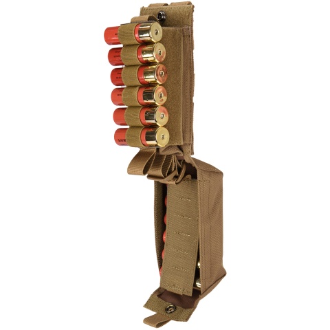 Code 11 Tactical 12 gauge/M4 Cordura Magazine Pouch - KHAKI