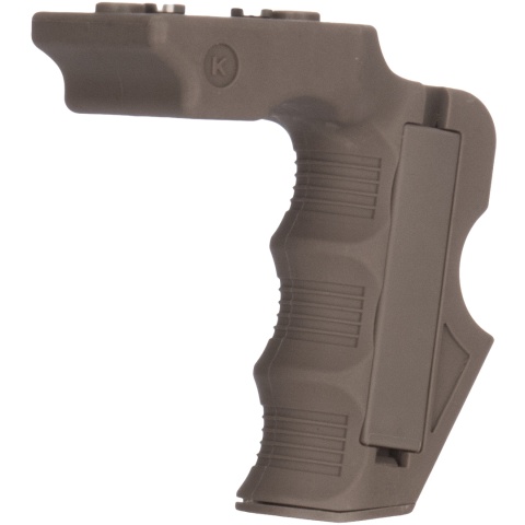 Lancer Tactical Airsoft Impact Keymod Foregrip w/ Storage - DARK EARTH