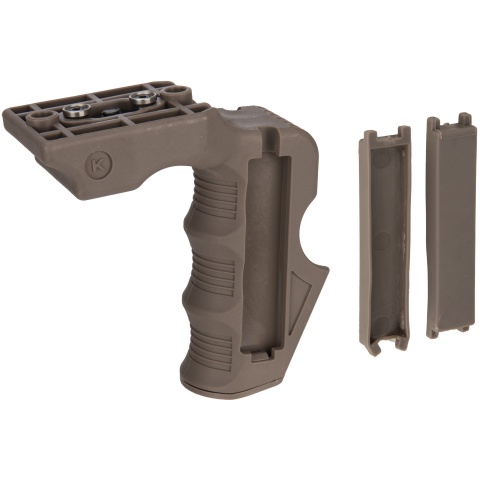 Lancer Tactical Airsoft Impact Keymod Foregrip w/ Storage - DARK EARTH