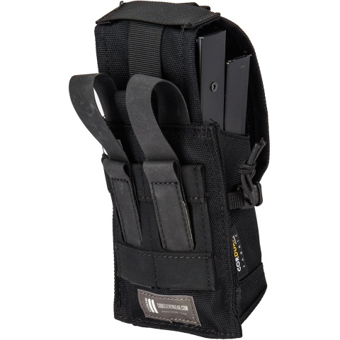 Code 11 Tactical Cordura Polyester Double Magazine Pouch - BLACK