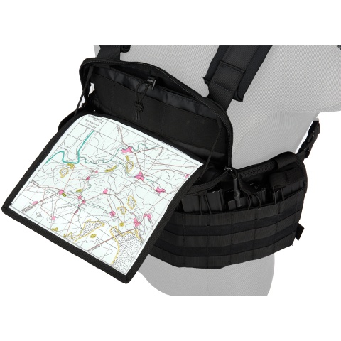 Code 11 Tactical MOLLE Cordura Navigator Chest Rig - BLACK