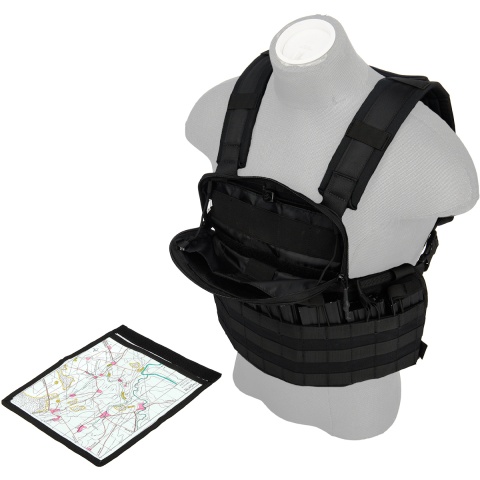 Code 11 Tactical MOLLE Cordura Navigator Chest Rig - BLACK