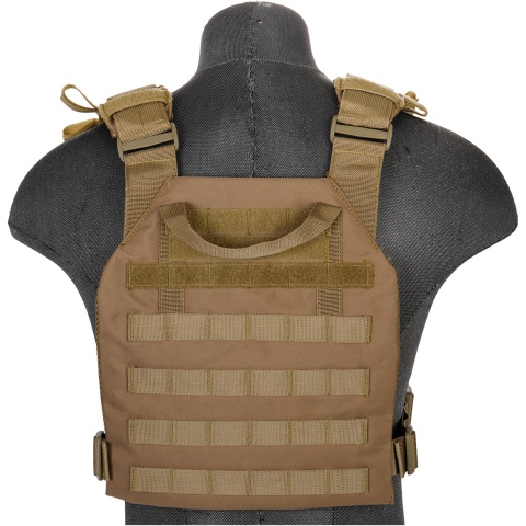 Lancer Tactical Nylon QR Lightweight Tactical Vest (Khaki)