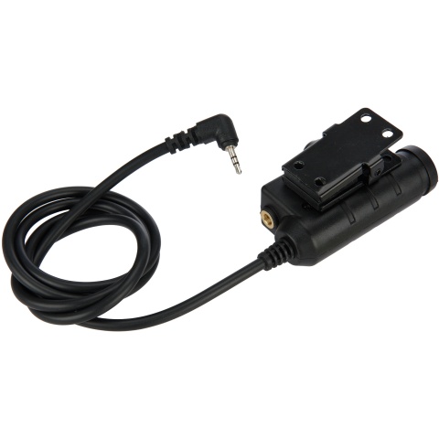 Earmor Tactical PTT Adapter - Topcom Version - BLACK