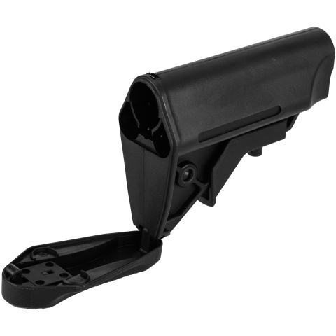 Big Dragon Tactical Polymer Stock w/ Nunchuck Battery Storage - BLACK