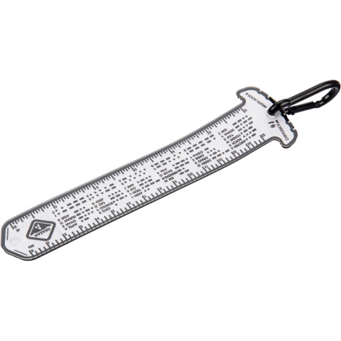 Hazard 4 Rubber MOLLE Cheatstick #1 Rulers & Morse Code - CLEAR