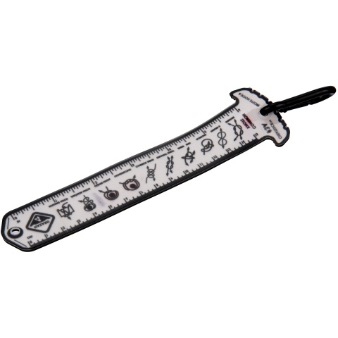 Hazard 4 Rubber MOLLE Cheatstick #3 Common Knots - CLEAR