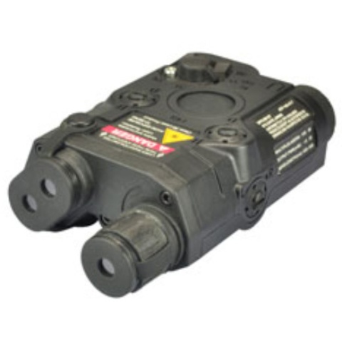 BattleAxe AN-PEQ-15 Style Red Laser and Flashlight - BLACK