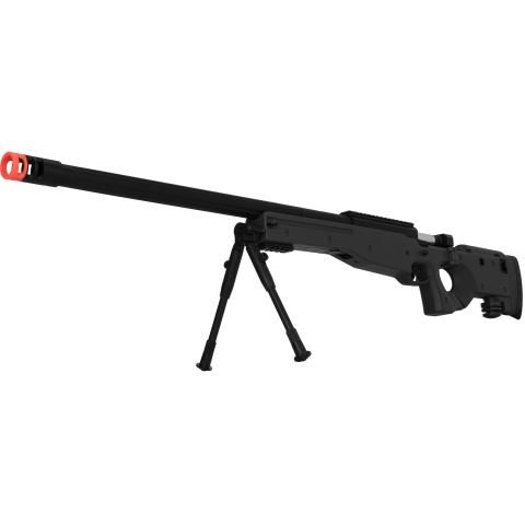 UK Arms Bolt Spring Airsoft Sniper Rifle w/ Folding Stock - BLACK