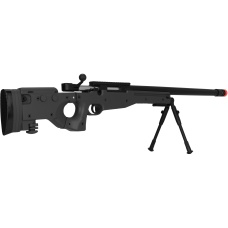 UK Arms Bolt Spring Airsoft Sniper Rifle w/ Folding Stock - BLACK