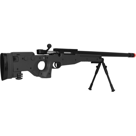 UK Arms Bolt Spring Airsoft Sniper Rifle w/ Folding Stock - BLACK