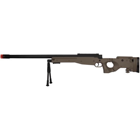 UK Arms Bolt Spring Airsoft Sniper Rifle w/ Folding Stock - TAN