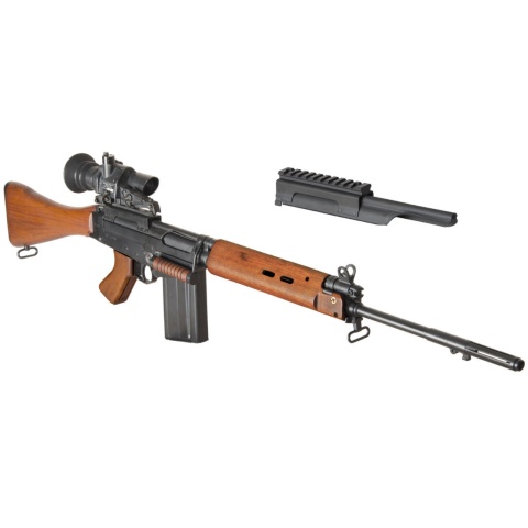 ARES L1A1 SLR Metal AEG Airsoft FAL Battle Rifle - REAL WOOD
