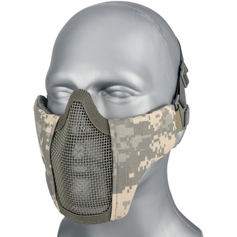 G-Force Low Carbon Steel Mesh Nylon Lower Face Mask - ACU