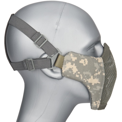 G-Force Low Carbon Steel Mesh Nylon Lower Face Mask - ACU