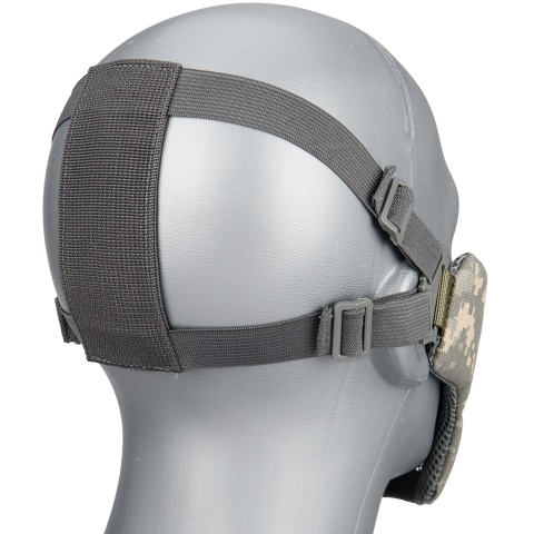 G-Force Low Carbon Steel Mesh Nylon Lower Face Mask - ACU