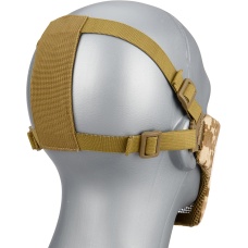 G-Force Low Carbon Steel Mesh Nylon Lower Face Mask - DESERT DIGITAL