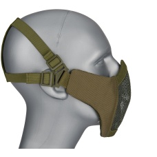 G-Force Low Carbon Steel Mesh Nylon Lower Face Mask - OLIVE DRAB