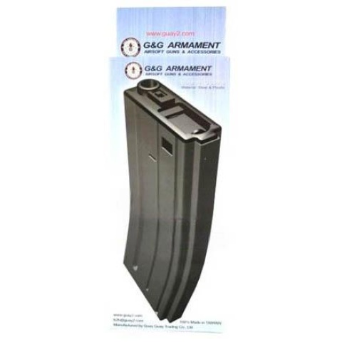 G&G Airsoft M4 AEG 450rd Metal High Capacity Magazine - GRAY