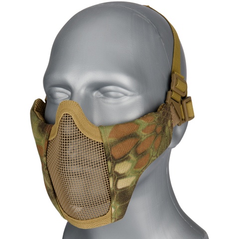 G-Force Low Carbon Steel Mesh Nylon Lower Face Mask - MAD