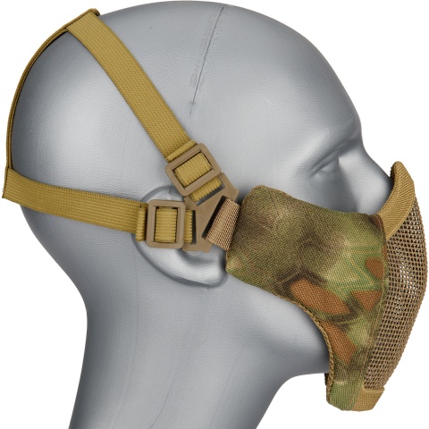 G-Force Low Carbon Steel Mesh Nylon Lower Face Mask - MAD