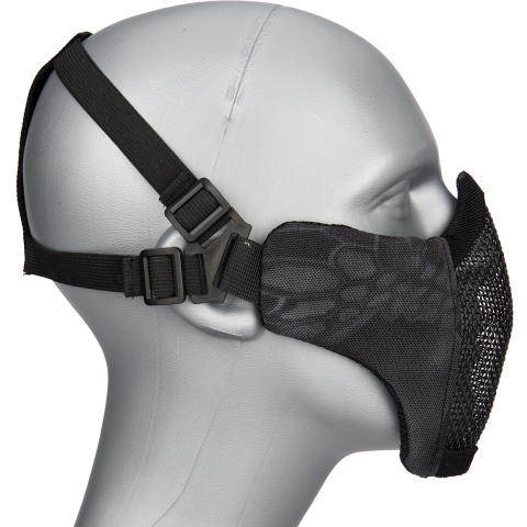 Sentinel Gears Low Carbon Steel Mesh Nylon Lower Face Mask - TYP