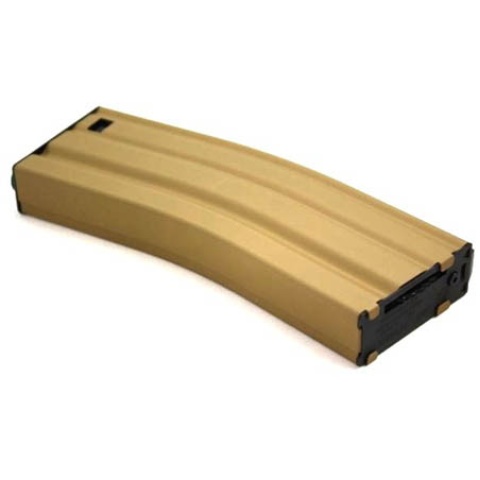 G&G 450rd M4 / M16  Metal High Capacity Airsoft AEG Magazine - TAN