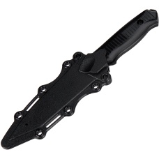 AMA Rubber Bayonet Knife w/ ABS Plastic Sheath Cover - BLACK