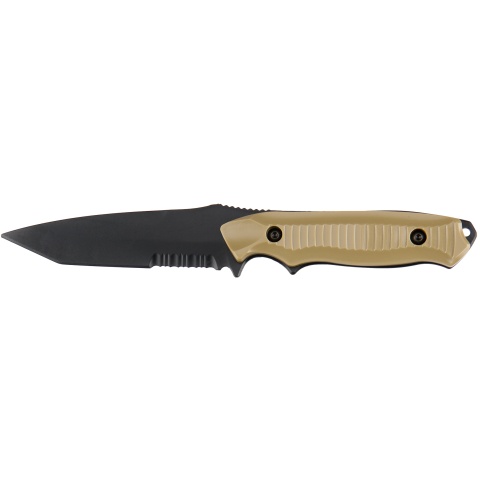 AMA Rubber Bayonet Knife w/ ABS Plastic Sheath Cover - TAN